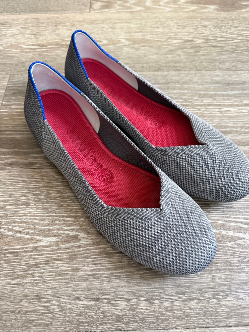 Rothy’s The Flat in Pebble Gray size 7.5